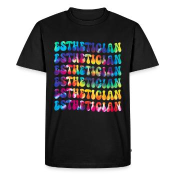 Esthéticienne, Soins de la peau, Thérapeute de la peau - T-shirt Premium bio Homme - noir - Devant - Nico (187cm)