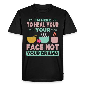 Esthéticienne, Soins de la peau, Thérapeute de la peau - T-shirt Premium bio Homme - noir - Devant - Nico (187cm)
