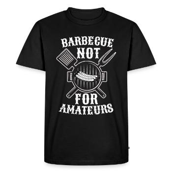 BBQ Smoker Meat Grilling Funny - Men's Premium Organic T-Shirt - black - Front - Nico (187cm)