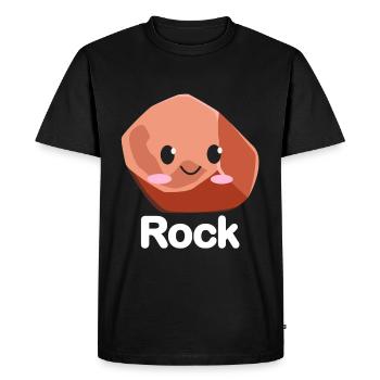 Rock Paper Scissors Funny Group Kawaii - Men's Premium Organic T-Shirt - black - Front - Nico (187cm)