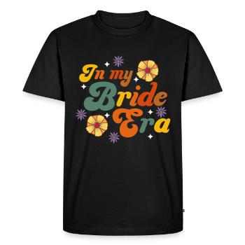 Groovy mariée fête de mariage mariée fleur fleurs - T-shirt Premium bio Homme - noir - Devant - Nico (187cm)