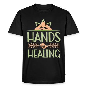 Massage Therapist Therapy Masseuse Appreciation - Men's Premium Organic T-Shirt - black - Front - Nico (187cm)