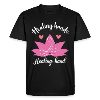 Massage Therapist Therapy Masseuse Appreciation - Men's Premium Organic T-Shirt - black - Front - Nico (187cm)