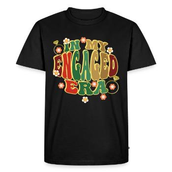 Mariée de fiançailles d'amis dévoués - T-shirt Premium bio Homme - noir - Devant - Nico (187cm)