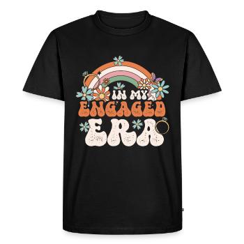 Mariée de fiançailles d'amis dévoués - T-shirt Premium bio Homme - noir - Devant - Nico (187cm)