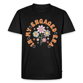 Dedicated friends engagement bride - Men's Premium Organic T-Shirt - black - Front - Nico (187cm)