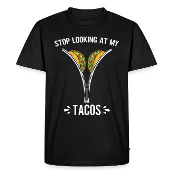 Taco drôle Fiesta mexicaine Cinco De Mayo - T-shirt Premium bio Homme - noir - Devant - Nico (187cm)