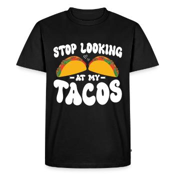 Taco drôle Fiesta mexicaine Cinco De Mayo - T-shirt Premium bio Homme - noir - Devant - Nico (187cm)