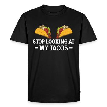 Taco drôle Fiesta mexicaine Cinco De Mayo - T-shirt Premium bio Homme - noir - Devant - Nico (187cm)
