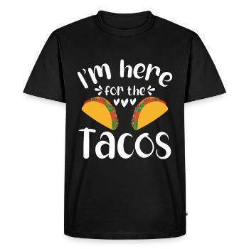 Taco drôle Fiesta mexicaine Cinco De Mayo - T-shirt Premium bio Homme - noir - Devant - Nico (187cm)