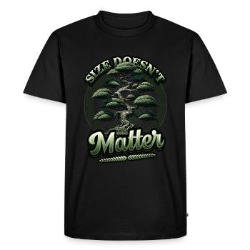 Growing Bonsai Small Japanese Bonsai Tree - Men's Premium Organic T-Shirt - black - Front - Nico (187cm)