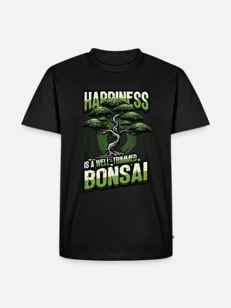 Japanese Bonsai - Men's Premium Organic T-Shirt - black