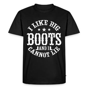 Line Dancing Groupe Line Dance Western Cowboy - Men's Premium Organic T-Shirt - black - Front - Nico (187cm)