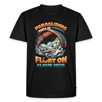 Skydiving Parachute Skydiving Paragliding - Men's Premium Organic T-Shirt - black - Front - Nico (187cm)