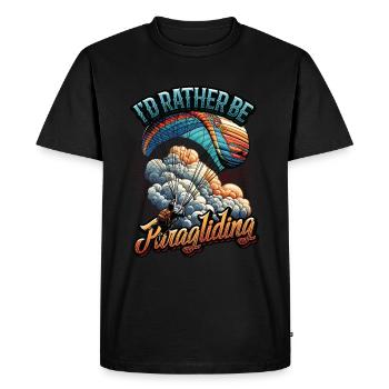 Skydiving Parachute Skydiving Paragliding - Men's Premium Organic T-Shirt - black - Front - Nico (187cm)