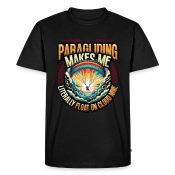 Parachutisme Parachutisme Parapente - T-shirt Premium bio Homme - noir - Devant - Nico (187cm)