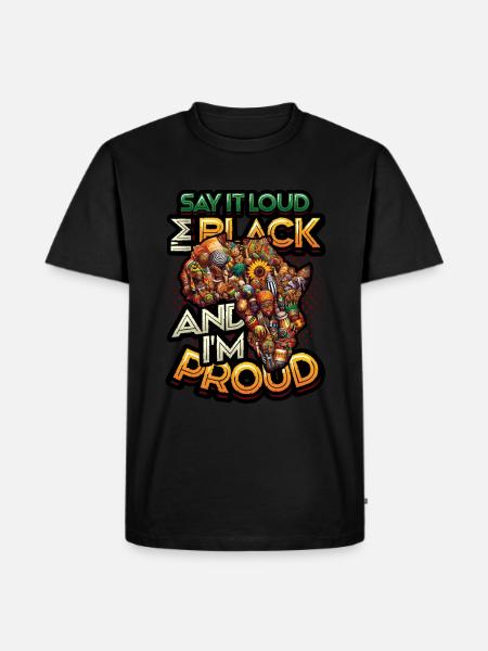 African American Black History - Men's Premium Organic T-Shirt - black