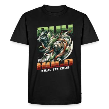 Financial Freedom Actions Investisseur Marché boursier - T-shirt Premium bio Homme - noir - Devant - Nico (187cm)