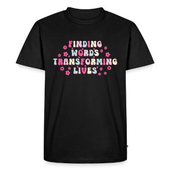 Orthophoniste Groovy SLP - T-shirt Premium bio Homme - noir - Devant - Nico (187cm)