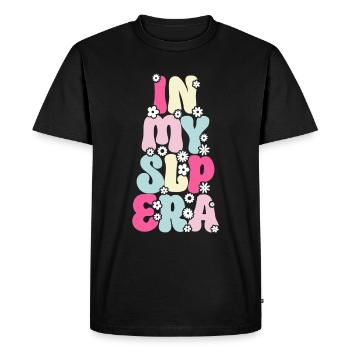 Orthophoniste Groovy SLP - T-shirt Premium bio Homme - noir - Devant - Nico (187cm)