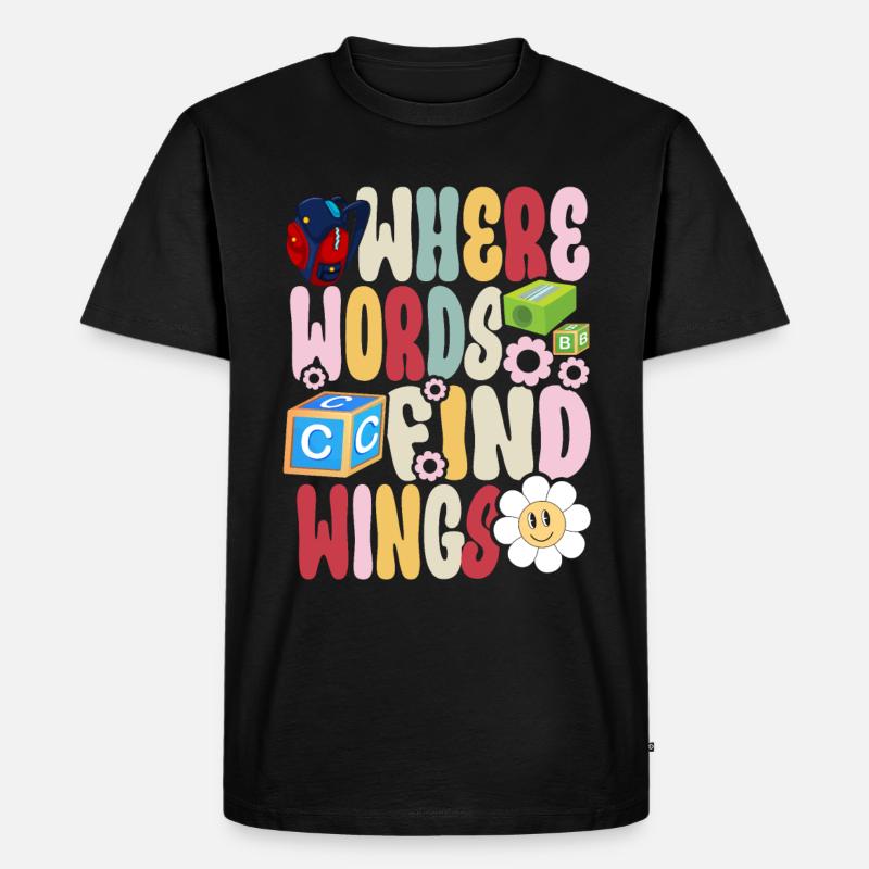 Groovy Speech Language Pathologist SLP - Männer Premium Bio T-Shirt - Schwarz