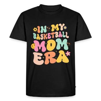 Maman Basket-ball Maman Maman Douce Maman - T-shirt Premium bio Homme - noir - Devant - Nico (187cm)