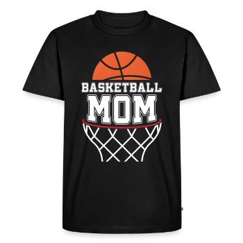 Maman Basket-ball Maman Maman Douce Maman - T-shirt Premium bio Homme - noir - Devant - Nico (187cm)
