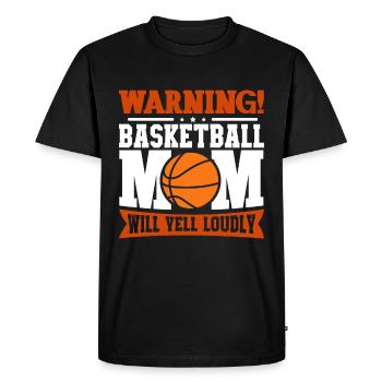 Maman Basket-ball Maman Maman Douce Maman - T-shirt Premium bio Homme - noir - Devant - Nico (187cm)