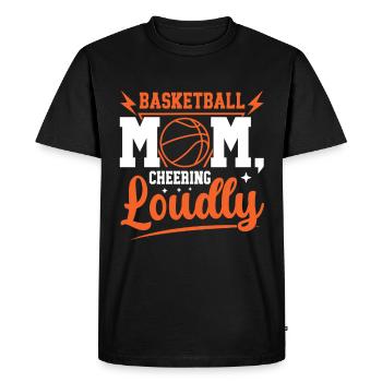 Maman Basket-ball Maman Maman Douce Maman - T-shirt Premium bio Homme - noir - Devant - Nico (187cm)