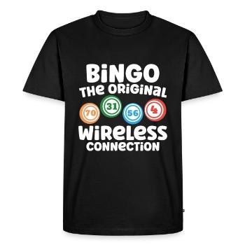 Joueur de bingo Gagnant de la loterie Bingo - T-shirt Premium bio Homme - noir - Devant - Nico (187cm)