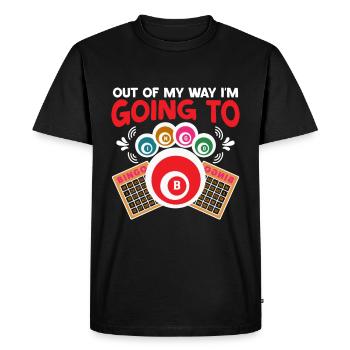 Joueur de bingo Gagnant de la loterie Bingo - T-shirt Premium bio Homme - noir - Devant - Nico (187cm)