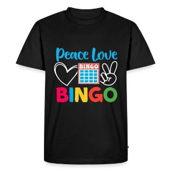 Joueur de bingo Gagnant de la loterie Bingo - T-shirt Premium bio Homme - noir - Devant - Nico (187cm)