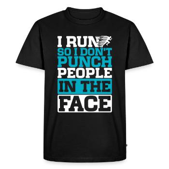 26. 2 Marathon Runners Funny Marathon Quote - Men's Premium Organic T-Shirt - black - Front - Nico (187cm)