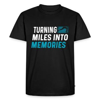 26. 2 Marathon Runners Funny Marathon Quote - Men's Premium Organic T-Shirt - black - Front - Nico (187cm)