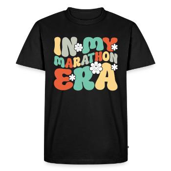 26. 2 Marathon Runners Funny Marathon Quote - Men's Premium Organic T-Shirt - black - Front - Nico (187cm)
