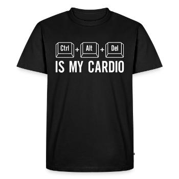 Développeur de logiciels, Ingénieur informatique, Nerd - T-shirt Premium bio Homme - noir - Devant - Nico (187cm)
