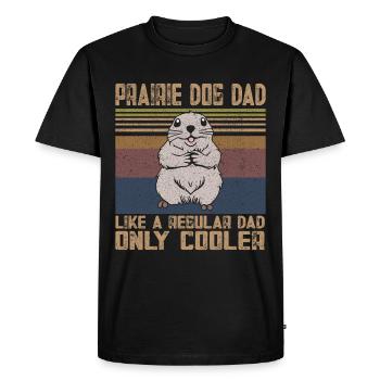 Funny Prairie -Dog Lover Funny Rodent - Men's Premium Organic T-Shirt - black - Front - Nico (187cm)