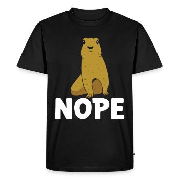 Funny Prairie -Dog Lover Funny Rodent - Men's Premium Organic T-Shirt - black - Front - Nico (187cm)