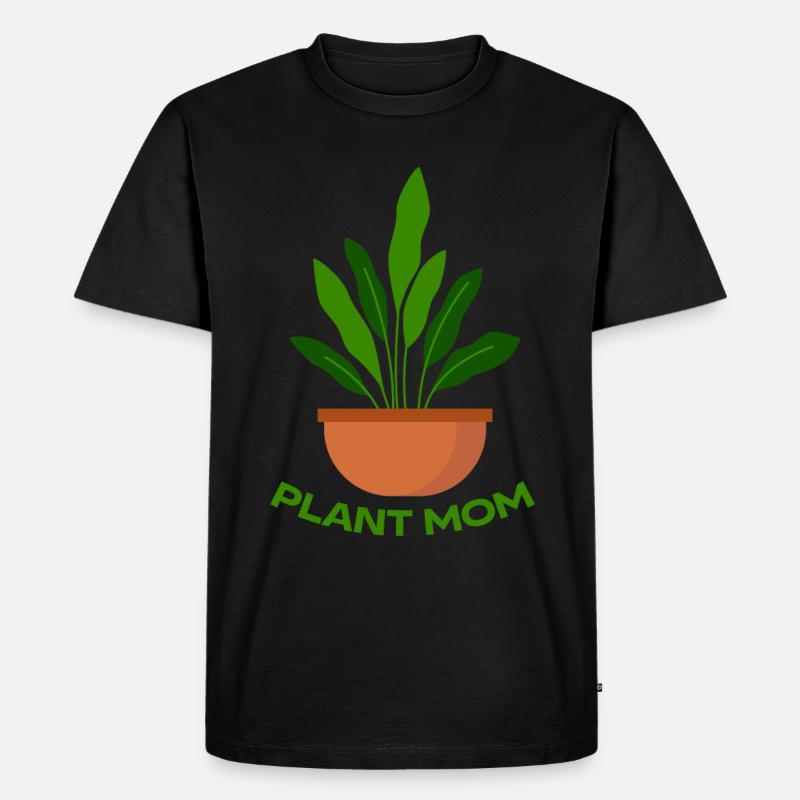 Pflanzenmutter Mutter Gartenpflanzen Blume - Männer Premium Bio T-Shirt - Schwarz