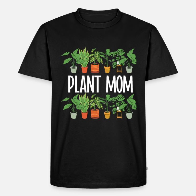 Pflanzenmutter Mutter Gartenpflanzen Blume - Männer Premium Bio T-Shirt - Schwarz