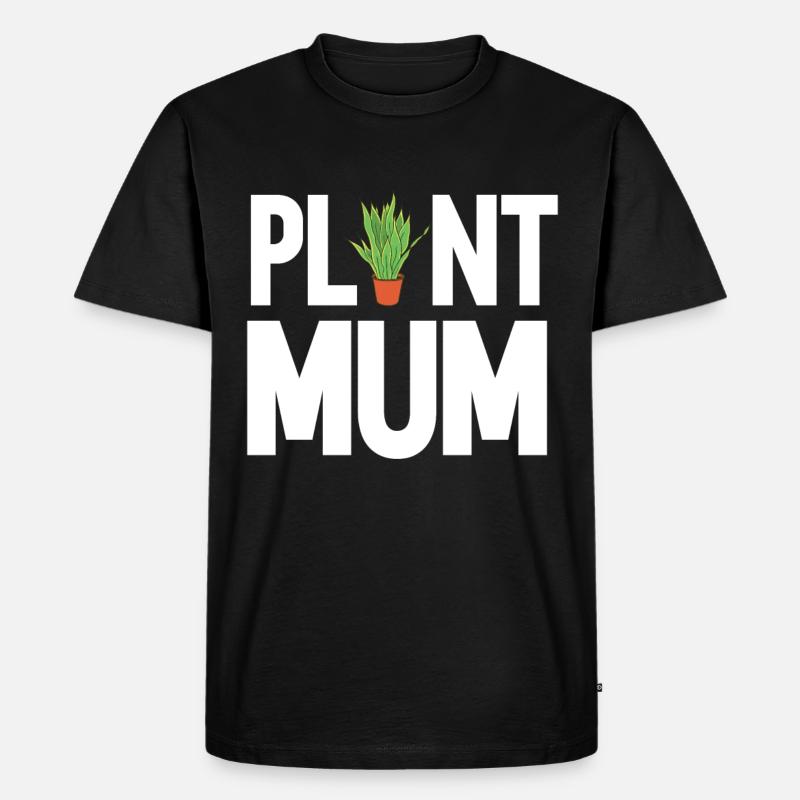 Pflanzenmutter Mutter Gartenpflanzen Blume - Männer Premium Bio T-Shirt - Schwarz