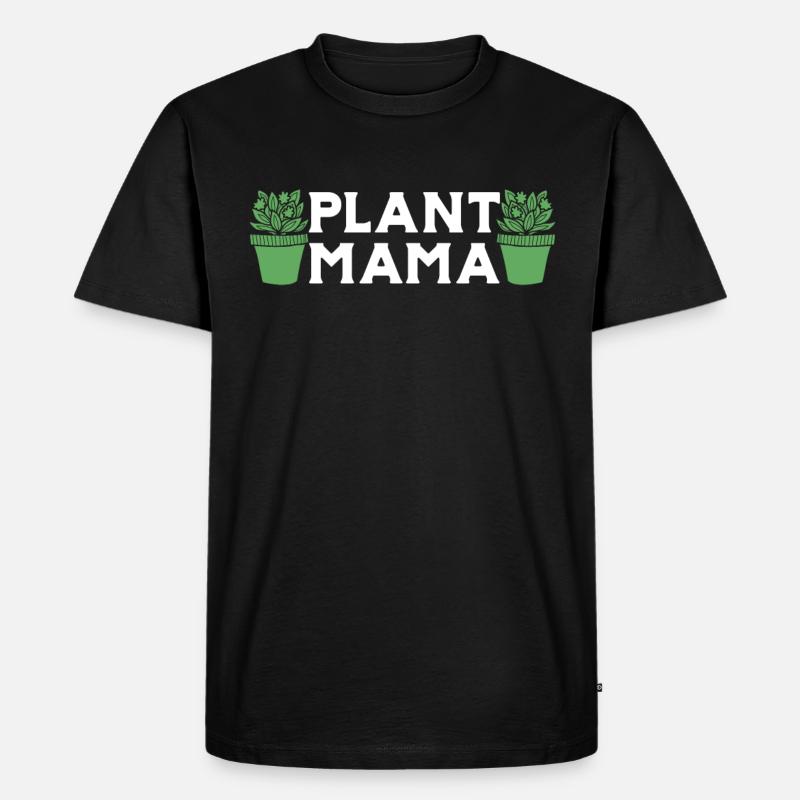Pflanzenmutter Mutter Gartenpflanzen Blume - Männer Premium Bio T-Shirt - Schwarz