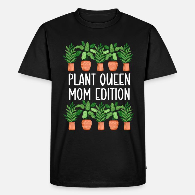 Pflanzenmutter Mutter Gartenpflanzen Blume - Männer Premium Bio T-Shirt - Schwarz