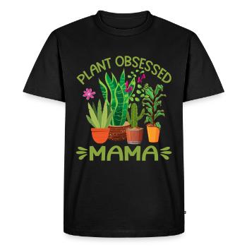 Plante Mère Mère Jardin Plantes Fleur - T-shirt Premium bio Homme - noir - Devant - Nico (187cm)