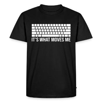 PC Video Gamer Computer Nerd Gaming WASD - Men's Premium Organic T-Shirt - black - Front - Nico (187cm)