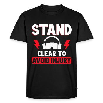 Virtual Reality VR Gamer Funnz - Men's Premium Organic T-Shirt - black - Front - Nico (187cm)