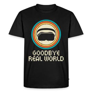 Virtual Reality VR Gamer Funnz - Men's Premium Organic T-Shirt - black - Front - Nico (187cm)