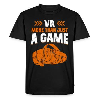 Virtual Reality VR Gamer Funnz - Men's Premium Organic T-Shirt - black - Front - Nico (187cm)