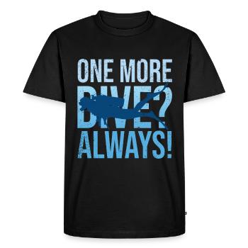 Plongée Plongeur Amoureux de l’océan - T-shirt Premium bio Homme - noir - Devant - Nico (187cm)
