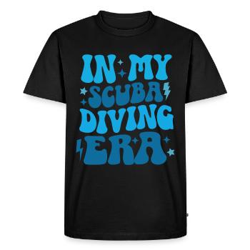 Plongée Plongeur Amoureux de l’océan - T-shirt Premium bio Homme - noir - Devant - Nico (187cm)